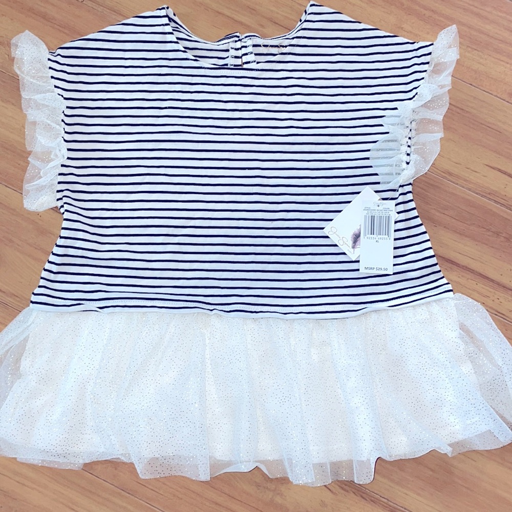 NWT Girls Jessica Simpson ruffled top